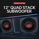 Audiopipe 12" Quad Stack Composite Cone Subwoofer (TXX-BDC-IV-12), Superior Performance, 2200W, 4 Magnets, BASV Voice Coil, Aluminum Basket, Multi-Connect, Non-Press Paper Cone, 2 x 4 Ohms - Image 2