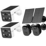 Vicohome 2CG6L and 2CG6B Solar Security Camera Wireless Outdoor System,No NVR Needed,Battery Powered,Easy to Setup,Motion Detection,Two Way Audio,Color Night Vision