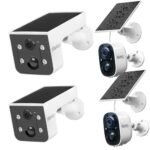 Vicohome 2CG6L and 2CG6 Solar Security Camera Wireless Outdoor System,No NVR Needed,Battery Powered,Easy to Setup,Motion Detection,Two Way Audio,Color Night Vision