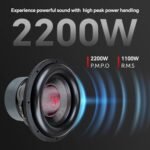 Audiopipe 12" Quad Stack Composite Cone Subwoofer (TXX-BDC-IV-12), Superior Performance, 2200W, 4 Magnets, BASV Voice Coil, Aluminum Basket, Multi-Connect, Non-Press Paper Cone, 2 x 4 Ohms - Image 3