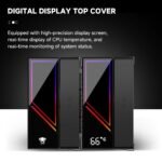 Jungle Leopard KF620-DGT CPU Air Cooler, Dual ARGB PWM Fans, 6 Heat Pipes, Digital Display Top Cover - High-Performance Cooling for AMD:AM4 AM5/Intel LGA 1700/115X/1200/1366/1851 PC Cooler(Black - Image 5