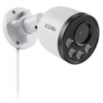 ZOSI 4MP Add-on PoE Security Camera,Indoor Outdoor,100ft Night Vision,Person Vehicle Detection,One-Way Audio,Metal Housing,Only Work with Same Brand 5MP 4K Network Video Recorder NVR Systems