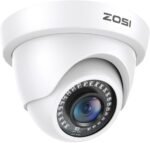 ZOSI 2MP 1920TVL Hybrid 4 in 1 TVI CVI AHD CVBS Security Camera,1080P HD Weatherproof Outdoor Indoor Surveillance Cam,Night Vision,For 960H,720P,1080P,5MP,4K analog DVR - White