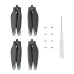 Ameta S50 lite 4K Drone Propellers, Set of 4 with 10 Screws and 1 Screw Driver, Grey