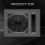 Jungle Leopard PC Fan JM-V2 RS 120 Infinity Mirror Module Daisy-Chain ARGB Fan 120mm Triple Pack Suitable for Computer Case & 360mm AIO Cooler (Black) - Image 8