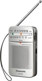 Panasonic RF-P50d Pocket AM/FM Radio Silver RF-P50D - Image 4