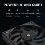 SAMA A60E Premium Dual Tower CPU Air Cooler – Dual 120mm Guide Ring Fans | 6 Heat Pipes, 265W TDP | Intel LGA 115X/1200/1700/1851 & AMD AM4/AM5 | High Performance with Brushed Metal Top Cover - Image 6