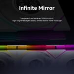 Jungle Leopard Interstellar V4 120mm PC Case Fan|Computer Cooling ARGB CPU Cooler Daisy Chain Fan|Three-Mode Digital Display|Infinity Mirror Design|600-2100 PWM Control|Triple Pack (White Forward) - Image 3