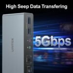 Unitek HDMI KVM Switch 2 Monitors 2 Computers 4K@60Hz USB 3.0 KVM Switches Share Dual HDMI Monitors 3 USB Ports for Keyboard Mouse Hard Drives Mic Headset Ports 2 Cable DC 5V Adapter Controller - Image 7