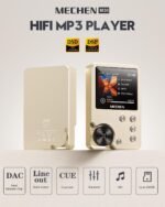 MECHEN M30 HiFi MP3 Player, Lossless DSD High Resolution Digital Audio Music Player, High-Res Portable Audio Player with 64GB Memory Card (Gold) - Image 2