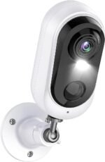 Heyall Cameras for Home Security: Battery Powered Outdoor Camera Wireless WiFi Home Surveillance with Spotlight & Siren Alarm 1080P Color Night Vision AI Motion Detection Sensor 2-Way Talk Cloud/SD