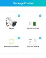 ZOSI 2MP 1080p Security Camera,4-in-1 TVI/CVI/AHD/CVBS Surveillance Bullet Camera Indoor Outdoor,Night Vision,Work for 960H,720P,1080P analog CCTV DVR - Image 10