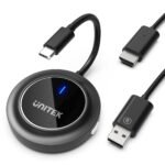 Unitek Wireless HDMI Display Dongle Adapter - Portable 1080P 60Hz USB C Transmitter for TV Upgraded 2G/5G Mirroring Adapter Stream Video to Monitor Projector for Phone iOS Android Windows PC