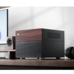 JONSBO N4 Black NAS Pc Case, Walnut Wood, 8-Drive Bay/6 * 3.5 "HDD (4 hot-swap,2 Non hot-swap),2 * 2.5SSD,Micro ATX Chassis, USB3.2Gen2Type-C, 1x120mm Fan Built-in, Black - Image 3