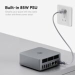 Beelink EQR6 Ai Mini PC, AMD Ryzen 7 6800H(8C/16T, Up to 4.7GHz), Copilot Mini Computer 32G LPDDR5 RAM 1TB NVMe SSD, Built-in Power Supply 4K@60Hz Dual Display HDMI2.1/WiFi6/BT5.2/1000Mbps - Image 2