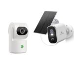 SYMYNELEC Solar Security Cameras Wireless Outdoor 2K + Indoor Camera for Home Security 2K