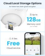 ieGeek 4G LTE Cellular Security Camera Wireless Outdoor, No WiFi Battery Powered Cameras with Solar Panel, 2K HD Color Night Vision, 2-Way Audio, 360° PTZ, PIR Motion Sensor(SIM Card Included) - Image 9