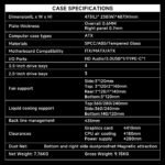 Jungle Leopard AC-02 Digital ATX PC Gaming Computer Case|5.5 Inch Integrated LCD Screen& App|Mid Tower Full View Dual Reinforced Glass Panel|Removable Side Panels|for Micro-ATX ITX (White) - Image 6