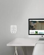 KMC 6-Outlet Surge Tap, 2 USB Ports (3.4A), 980 Joules Surge Protector, White (2 Pack) - Image 6