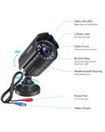 ZOSI 4PK 1920TVL 1080P Security Camera 3.6mm Lens 2MP CCTV Camera Home Security Day Night Waterproof Camera for 1080P/5MP/4K HD-TVI Analog DVR System - Image 9