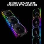 Jungle Leopard PC Fan JM-V2 RS 120 Infinity Mirror Module Daisy-Chain ARGB Fan 120mm Triple Pack Suitable for Computer Case & 360mm AIO Cooler (Black) - Image 4