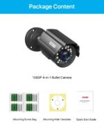 ZOSI 1080P CCTV Camera Outdoor Indoor Hybrid 4 in 1 HD TVI/CVI/AHD/CVBS Home Security Cameras System,Night Vision,Waterproof Metal Housing Bullet Cam For 960H,720P,1080P,5MP,4K analog Surveillance DVR - Image 9