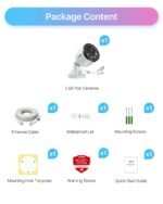 ZOSI 4MP Add-on PoE Security Camera,Indoor Outdoor,100ft Night Vision,Person Vehicle Detection,One-Way Audio,Metal Housing,Only Work with Same Brand 5MP 4K Network Video Recorder NVR Systems - Image 9