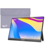 ARZOPA 16" 2.5K Portable Monitor, 2560x1600 QHD 123% sRGB IPS Display and 16.1 Portable Monitor Sleeve Case Bundle
