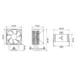 JONSBO CR1400 EVO ARGB White CPU Cooler,ARGB Mute Series air Cooling, CPU Fan Height 130mm,92mm Fan Mini CPU Cooler,4 Copper Heat Pipes Air heatsink Tower Radiator, for AM5/AM4 Intel LGA1851/1700 - Image 8