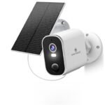 SYMYNELEC Solar Security Cameras Wireless Outdoor 2K + 2PCS 256GB TF Card