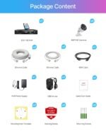 ZOSI 5MP 8CH Wired PoE Security Camera System with Audio, 4pcs Outdoor PoE Cameras, Night Vision, H.265+ 8 Channel 5MP 3K Home NVR with 1TB HDD for 24/7 Recording, No ISED is Provided - Image 9