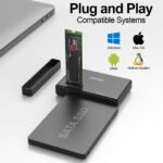 Unitek M.2 NVMe SSD Enclosure Adapter – 10 Gbps Hard Drive Reader Tool Free Pcie NVMe Adapter External USB 3.2 M2 SATA Case Converter Supports M Key Any Sizes M.2 2.5" /3.5" SATA Solid State Drive - Image 4