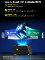 GMKtec AI Mini PC Ultra 9 285H (Turbo 5.4GHz) 96GB DDR5 2TB PCIe 4.0 SSD Mini Gaming Computer 3X M.2 Expansion Slots, Oculink, Quad Screen 8K Display EVO-T1 - Image 5