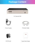 ZOSI 3K Lite 8CH CCTV DVR Recorder with AI Human/Vehicle Detection, 8 Channel 1080p H.265+ Hybrid 4-in-1 Home Surveillance Wired DVR for HD-TVI/CVI/CVBS/AHD Analog Security Camera (No Hard Drive) - Image 9