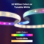 Aqara LED Strip T1 Extension,Requires LED Strip T1 (Sold Separately),3.28 FT RGBIC LED Light Extension with 16 Million Colors/Tunable White/Gradient Effects (1 Pack,39.36 inch) - Image 3