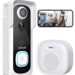 ieGeek Doorbell Camera Wireless No Subscription - Wireless Video Doorbell with Chime, Doorbell with Camera 1080P, Voice Changer, 2-Way Audio, PIR Motion Detection, Only 2.4Ghz WiFi, Works with Alexa