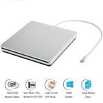 VikTck USB-C Superdrive External DVD/CD Reader and DVD/CD Burner for Apple-MacBook Air/Pro/iMac/Mini/MacBook Pro/ASUS/ASUS/DELL Latitude with USB-C Port Plug and Play(Silver) - Image 2