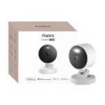 Aqara G100, 2K Indoor/Outdoor Security Camera, HomeKit Secure Video, 2-Way Audio, Spotlight Color/IR Night Vision, AI Detection, 140° FOV, Wi-Fi 6, Supports HomeKit, Alexa, Google and IFTTT, White