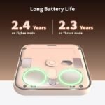 Aqara Thread/Zigbee Smart Climate Sensor W100,Temperature and Humidity Monitoring,Wireless Remote HVAC Control, 3 Customizable Smart Buttons,Works with HomeKit, Alexa, Google & More - Image 7