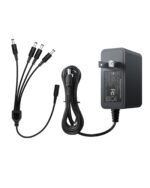 ZOSI 12V 2A 100V-240V US AC to DC Power Supply Adapter & 4-Way Power Splitter Cable for CCTV Home Security Camera Surveillance System