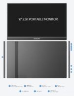 ARZOPA 16" 2.5K Portable Monitor, 2560x1600 QHD 123% sRGB IPS Display and 16.1 Portable Monitor Sleeve Case Bundle - Image 6