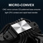 SAMA A60B Dual Tower CPU Air Cooler, 6 Heat Pipes, 2×120mm Guide Ring Fans, 265W TDP Cooling, Quiet 29dBA Operation, Premium Metal Finish, Intel LGA 115X/1200/1700/1851 & AMD AM4/AM5 Compatible - Image 5