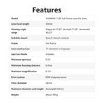 Yongnuo YN50MM F1.8S Lens for Sony E Mount, F1.8 Large Aperture Auto Focus, 50mm Full Frame Standard Prime Lens - Image 3