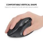 MEETION Ergonomic Wireless Keyboard and Mouse, Ergo Keyboard with Vertical Mouse, Split Curved Keyboard with Wrist Rest, Natural Typing Rechargeable Full Size, Windows/Mac/Computer/Laptop, Large Size - Image 7
