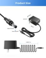 ZOSI 12V 2A 100V-240V US AC to DC Power Supply Adapter & 4-Way Power Splitter Cable for CCTV Home Security Camera Surveillance System - Image 2