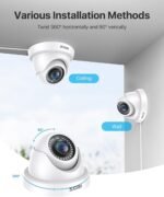 ZOSI 2MP 1920TVL Hybrid 4 in 1 TVI CVI AHD CVBS Security Camera,1080P HD Weatherproof Outdoor Indoor Surveillance Cam,Night Vision,For 960H,720P,1080P,5MP,4K analog DVR - White - Image 9