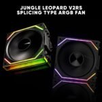 Jungle Leopard PC Fan JM-V2 RS 120 Infinity Mirror Module Daisy-Chain ARGB Fan 120mm Triple Pack Suitable for Computer Case & 360mm AIO Cooler (Black) - Image 7