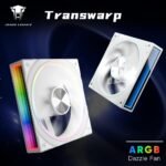 ICOLER Transwarp 120mm RGB Reverse Fan, Infinity Mirror 5V ARGB PWM Case Fan 120mm Triple Pack，Suitable for Computer Case & CPU Cooling(White) - Image 8