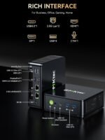 GMKtec M6 Ultra Gaming Mini PC Ryzen 7640HS (Upgraded 6600H/ 6800U), 32GB RAM DDR5 1TB SSD Dual NIC LAN 2.5GbE Desktop Computers Office Home, Triple 4K Display, WiFi 6, USB4, BT 5.2, DP, HDMI 2.0 - Image 5