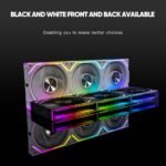 Jungle Leopard PC Fan JM-V2 RS 120 Infinity Mirror Module Daisy-Chain ARGB Fan 120mm Triple Pack Suitable for Computer Case & 360mm AIO Cooler (Black) - Image 3